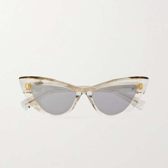 NWT BALMAIN SUNGLASSES WOMEN GREY CAT EYE EYEWEAR BALMAIN NEW - Picture 2 of 5